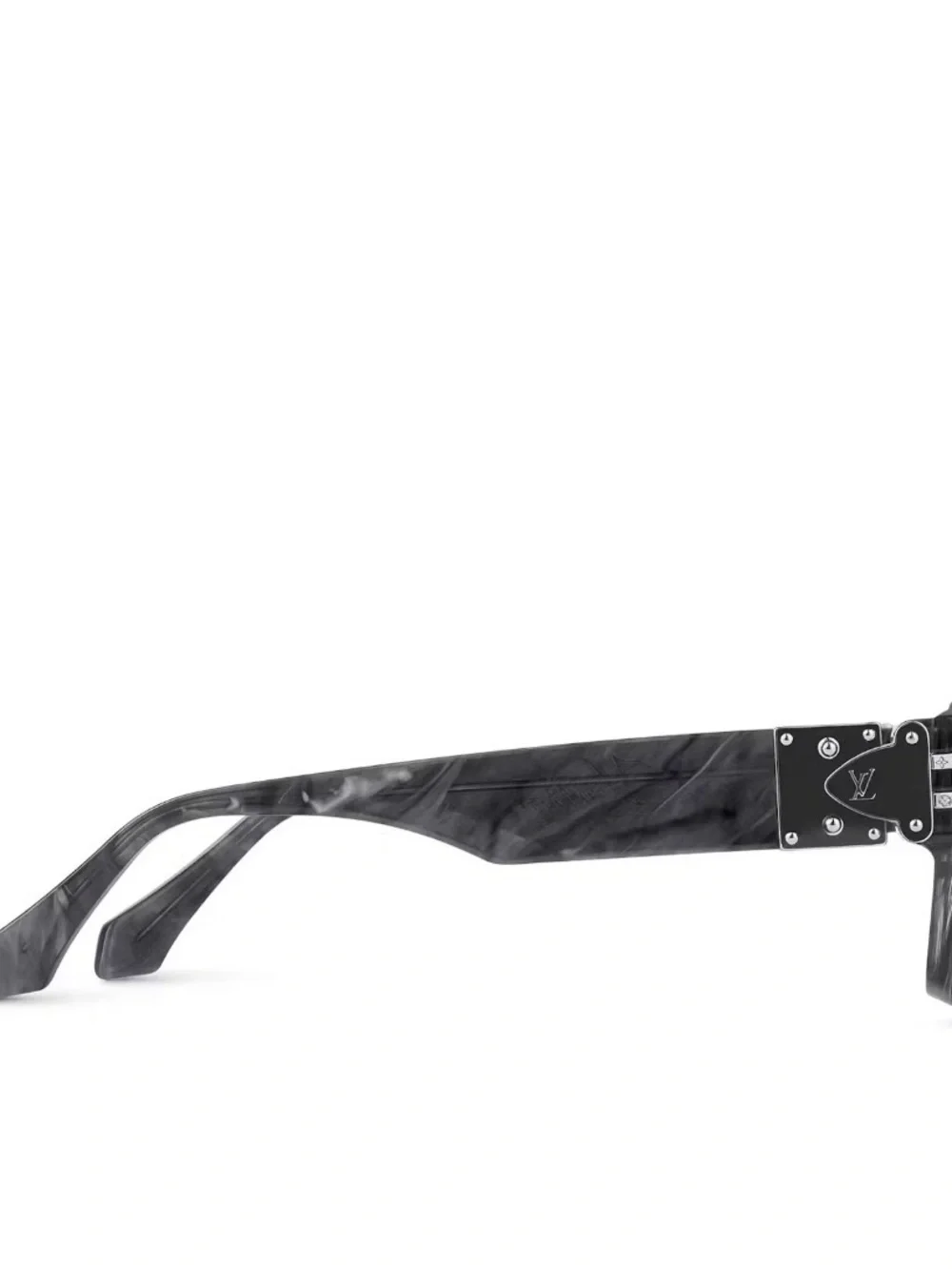 Louis Vuitton Millionaire Marbled Black Square Sunglasses with Dark Lenses